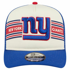 New York Giants New Era Youth Banner 9FIFTY A-Frame Adjustable Trucker Hat