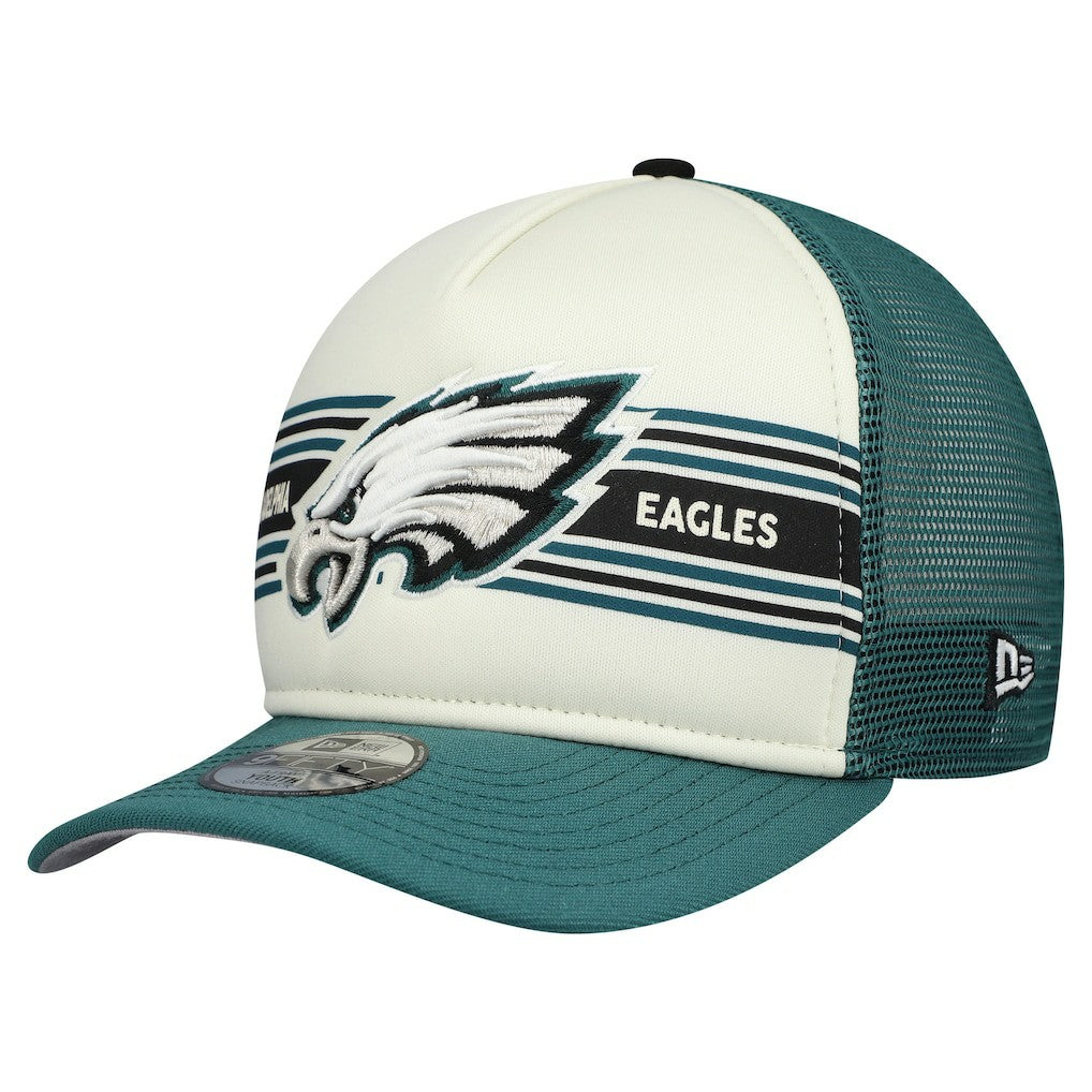 Philadelphia Eagles New Era Youth Banner 9FIFTY A-Frame Adjustable Trucker Hat