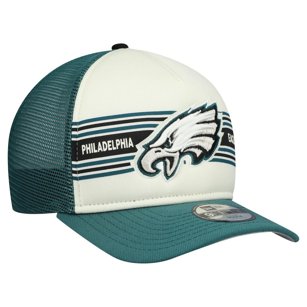Philadelphia Eagles New Era Youth Banner 9FIFTY A-Frame Adjustable Trucker Hat