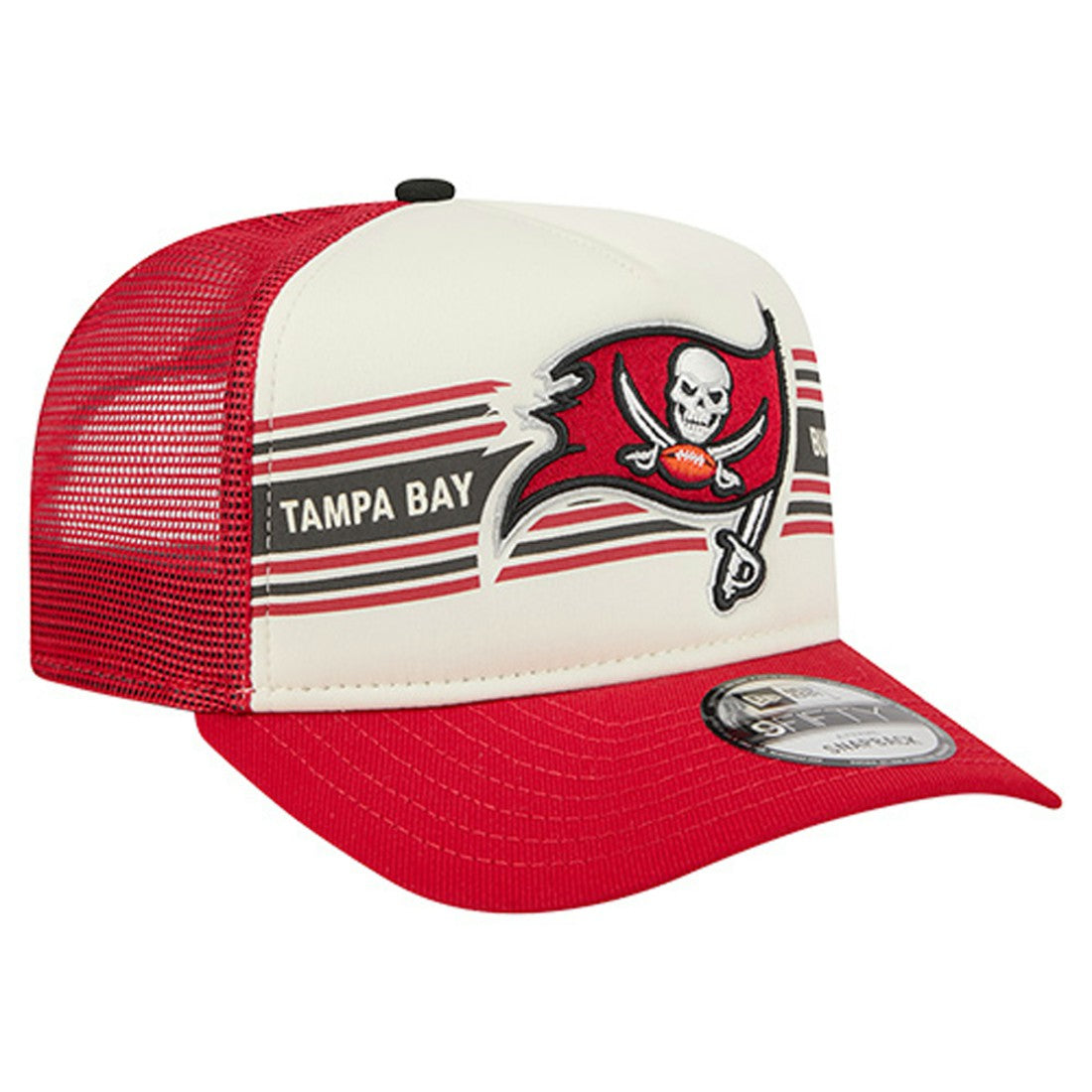Tampa Bay Buccaneers New Era Youth Banner 9FIFTY A-Frame Adjustable Trucker Hat