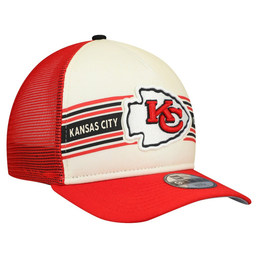 Kansas City Chiefs New Era Youth Banner 9FIFTY A-Frame Adjustable Trucker Hat