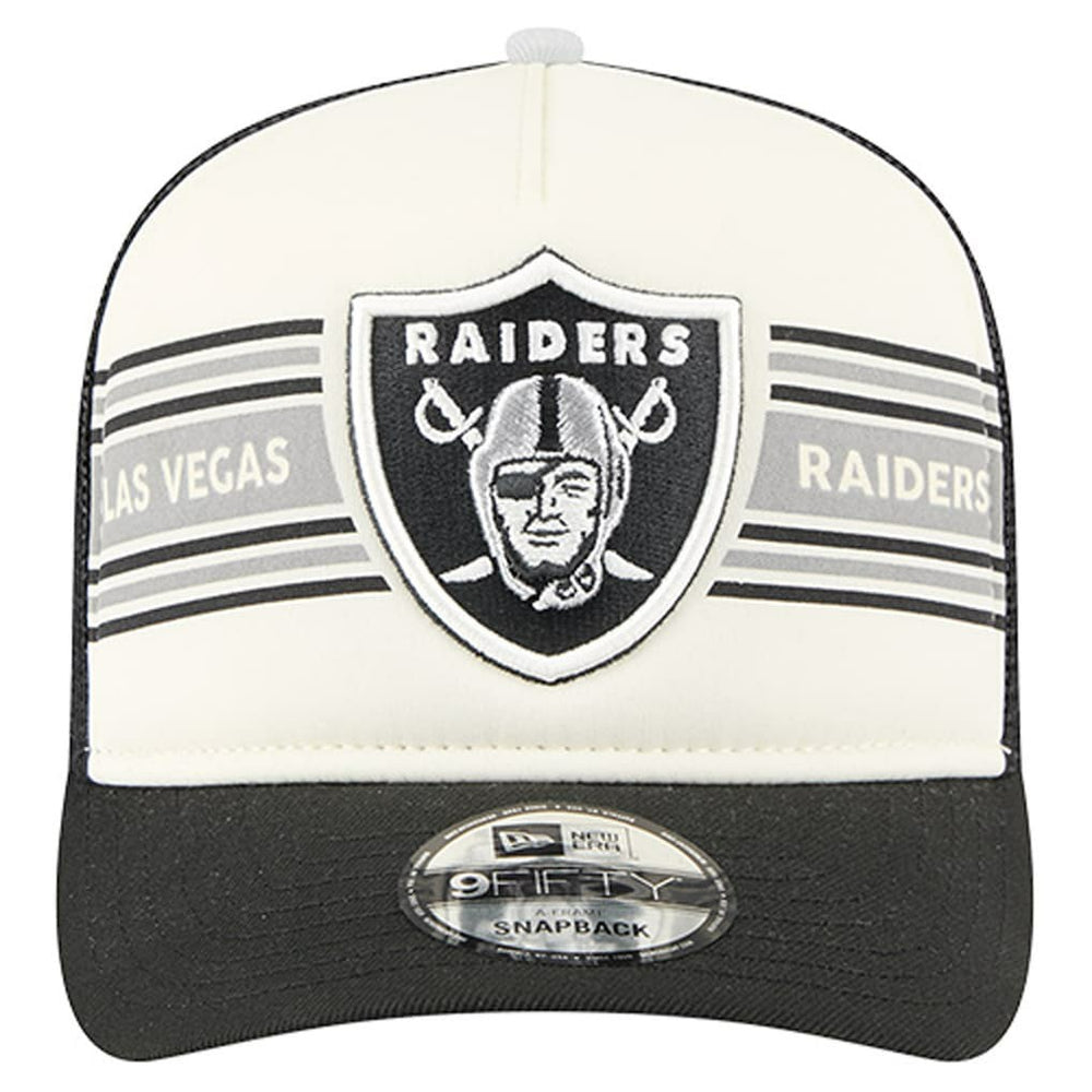 Las Vegas Raiders New Era Youth Banner 9FIFTY A-Frame Adjustable Trucker Hat
