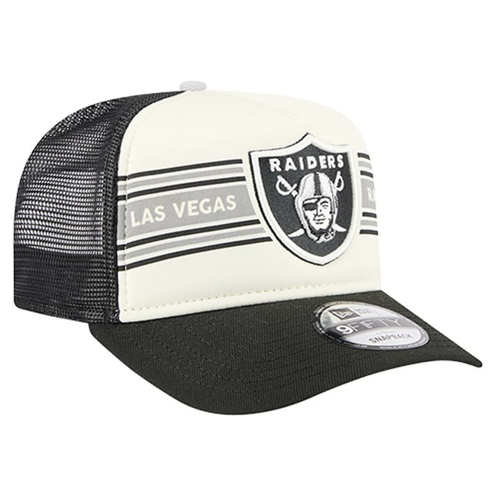 Las Vegas Raiders New Era Youth Banner 9FIFTY A-Frame Adjustable Trucker Hat