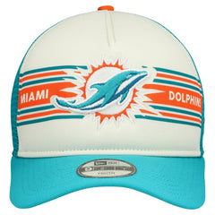 Miami Dolphins New Era Youth Banner 9FIFTY A-Frame Adjustable Trucker Hat