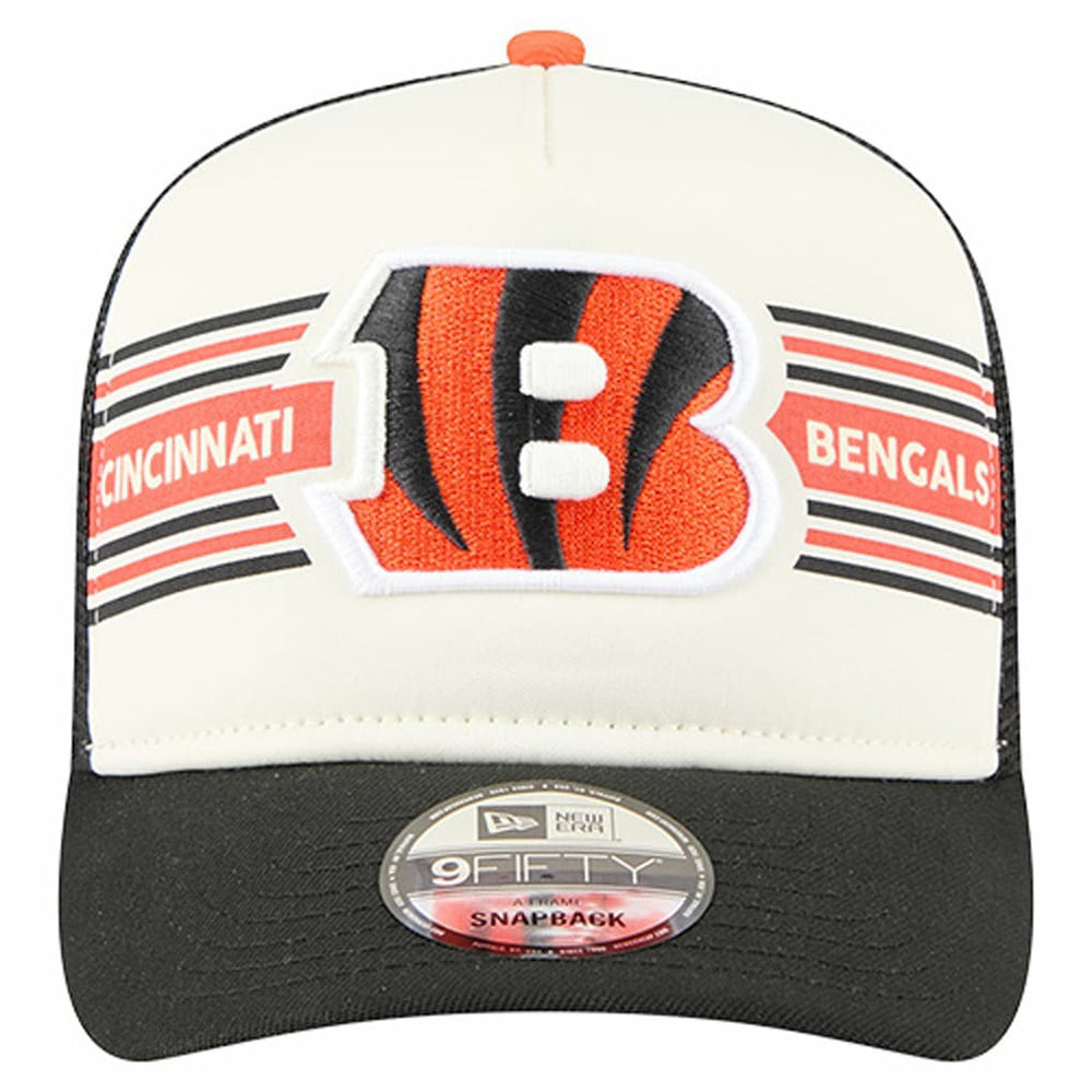 Cincinnati Bengals New Era Youth Banner 9FIFTY A-Frame Adjustable Trucker Hat