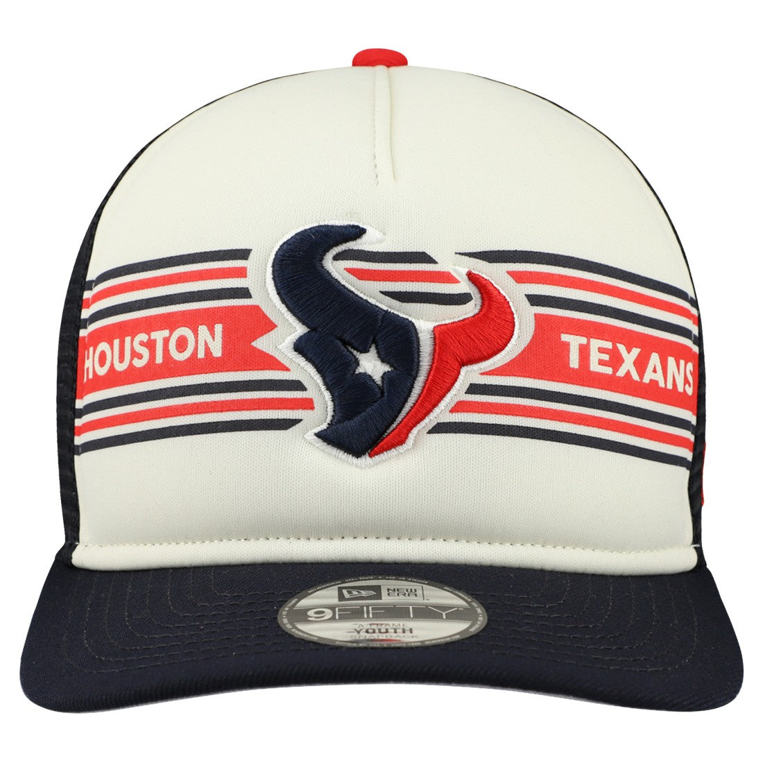Houston Texans New Era Youth Banner 9FIFTY A-Frame Adjustable Trucker Hat
