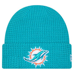 Miami Dolphins New Era Youth Waffle Cuffed Knit Hat