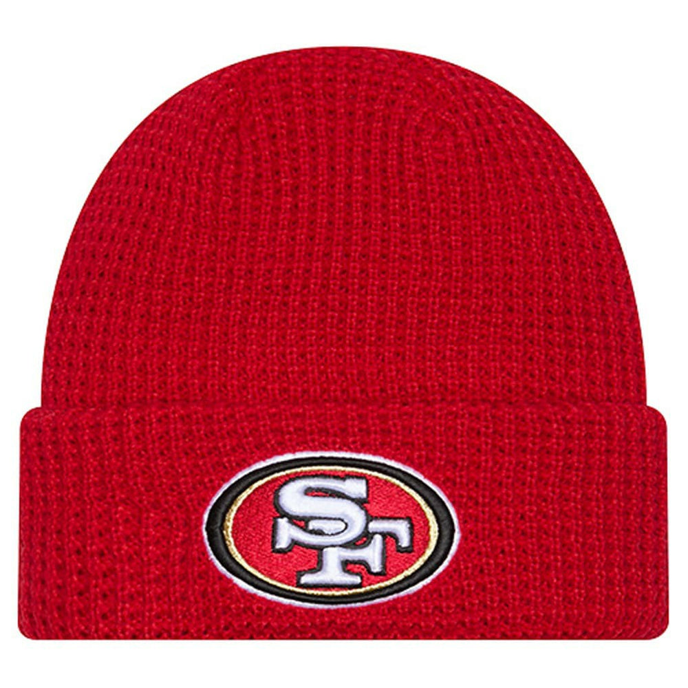 San Francisco 49ers New Era Youth Waffle Cuffed Knit Hat