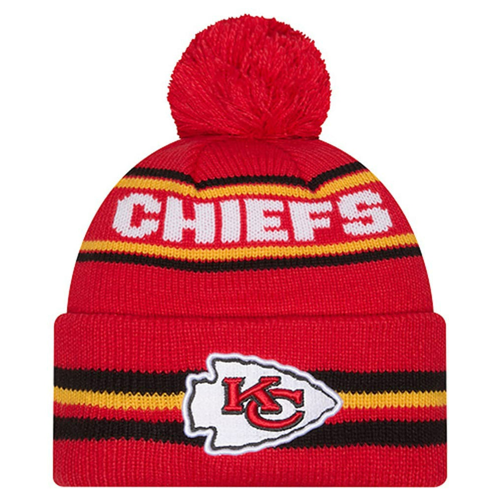 Kansas City Chiefs New Era Youth Classic Cuffed Knit Hat with Pom