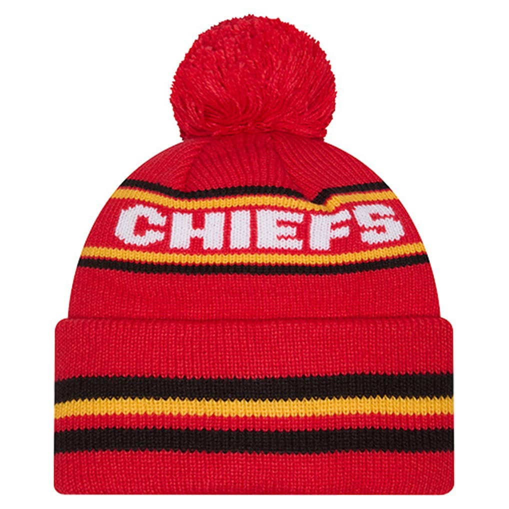 Kansas City Chiefs New Era Youth Classic Cuffed Knit Hat with Pom