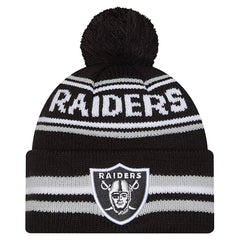Las Vegas Raiders New Era Youth Classic Cuffed Knit Hat with Pom
