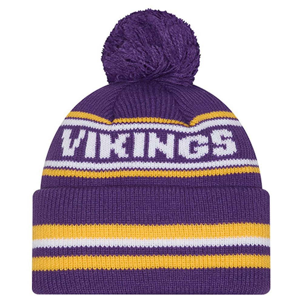 Minnesota Vikings New Era Youth Classic Cuffed Knit Hat with Pom