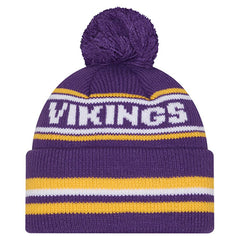 Minnesota Vikings New Era Youth Classic Cuffed Knit Hat with Pom