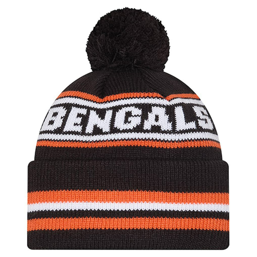 Cincinnati Bengals New Era Youth Classic Cuffed Knit Hat with Pom