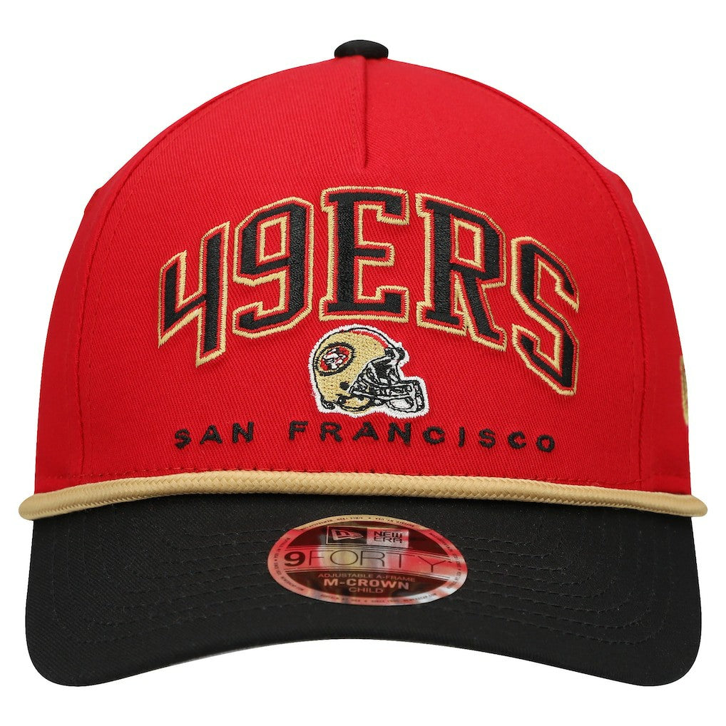 San Francisco 49ers New Era Preschool Arch COOLERA 9FORTY A-Frame M-Crown Adjustable Hat
