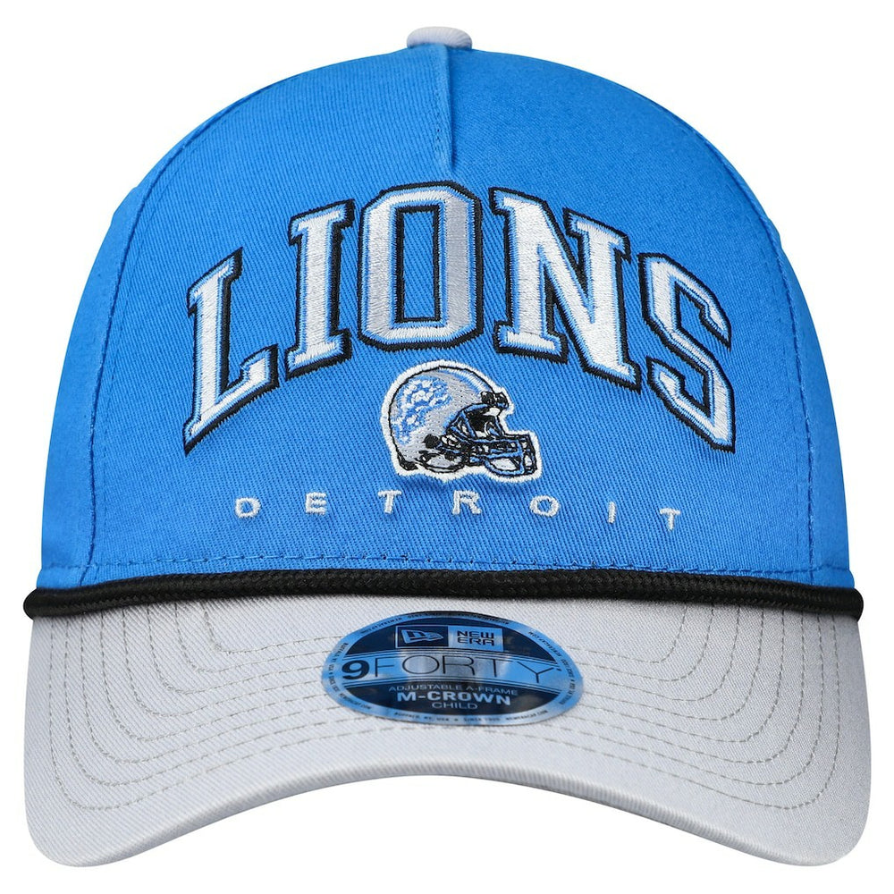 Detroit Lions New Era Preschool Arch COOLERA 9FORTY A-Frame M-Crown Adjustable Hat