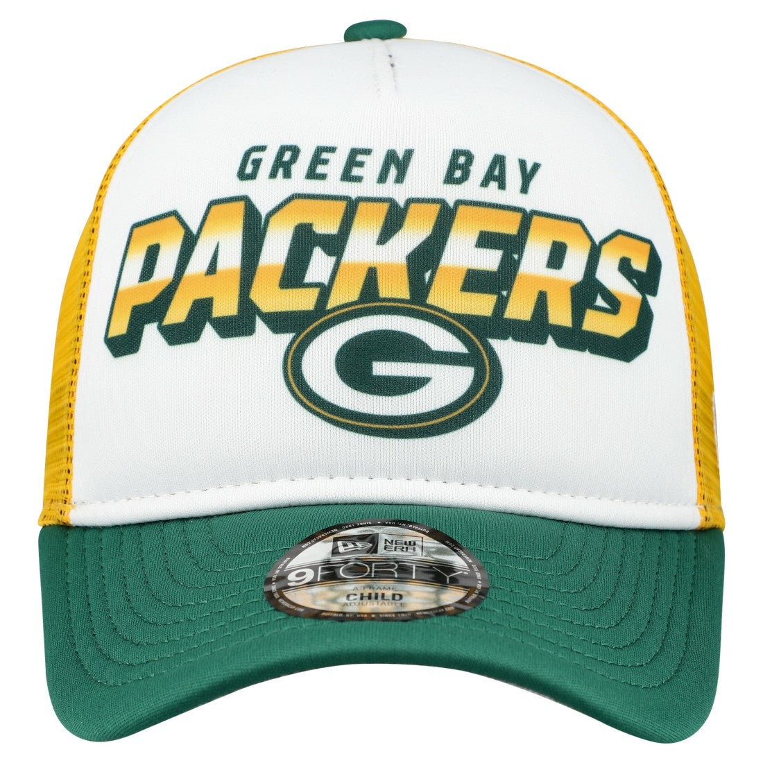 Green Bay Packers New Era Preschool 9FORTY A-Frame Adjustable Hat