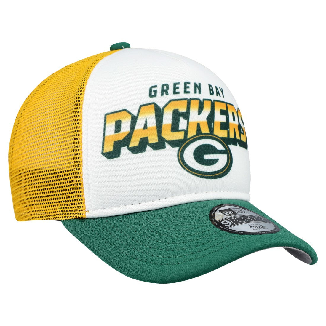 Green Bay Packers New Era Preschool 9FORTY A-Frame Adjustable Hat