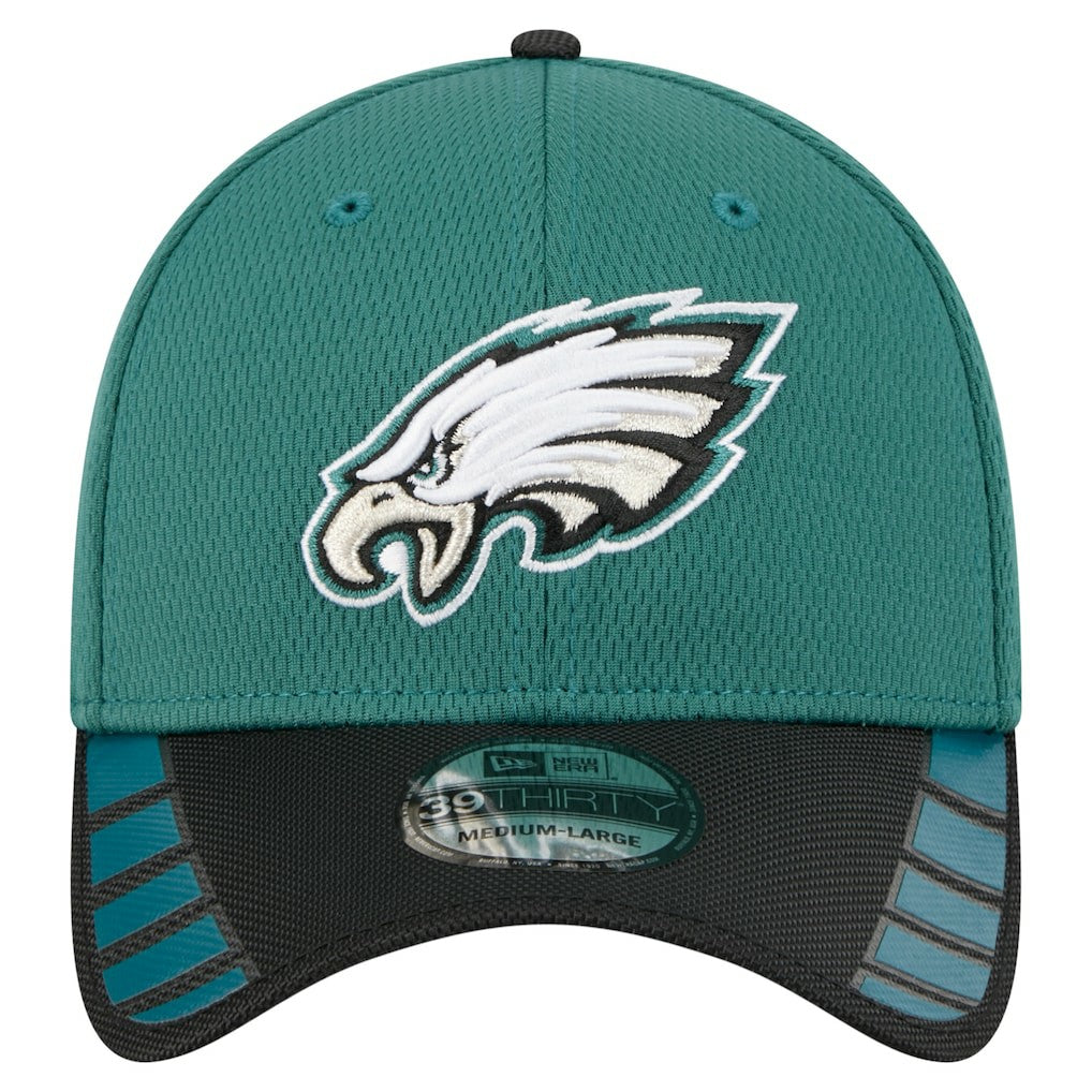 Philadelphia Eagles New Era Visor Hit 39THIRTY Flex Hat
