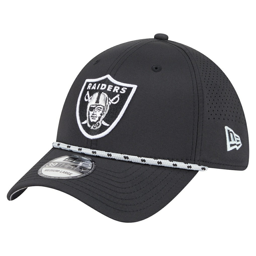 Las Vegas Raiders New Era Perforated 39THIRTY Flex Hat