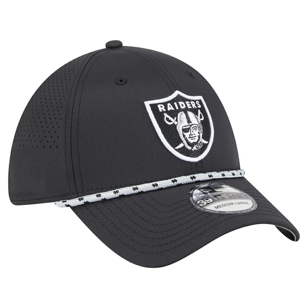 Las Vegas Raiders New Era Perforated 39THIRTY Flex Hat