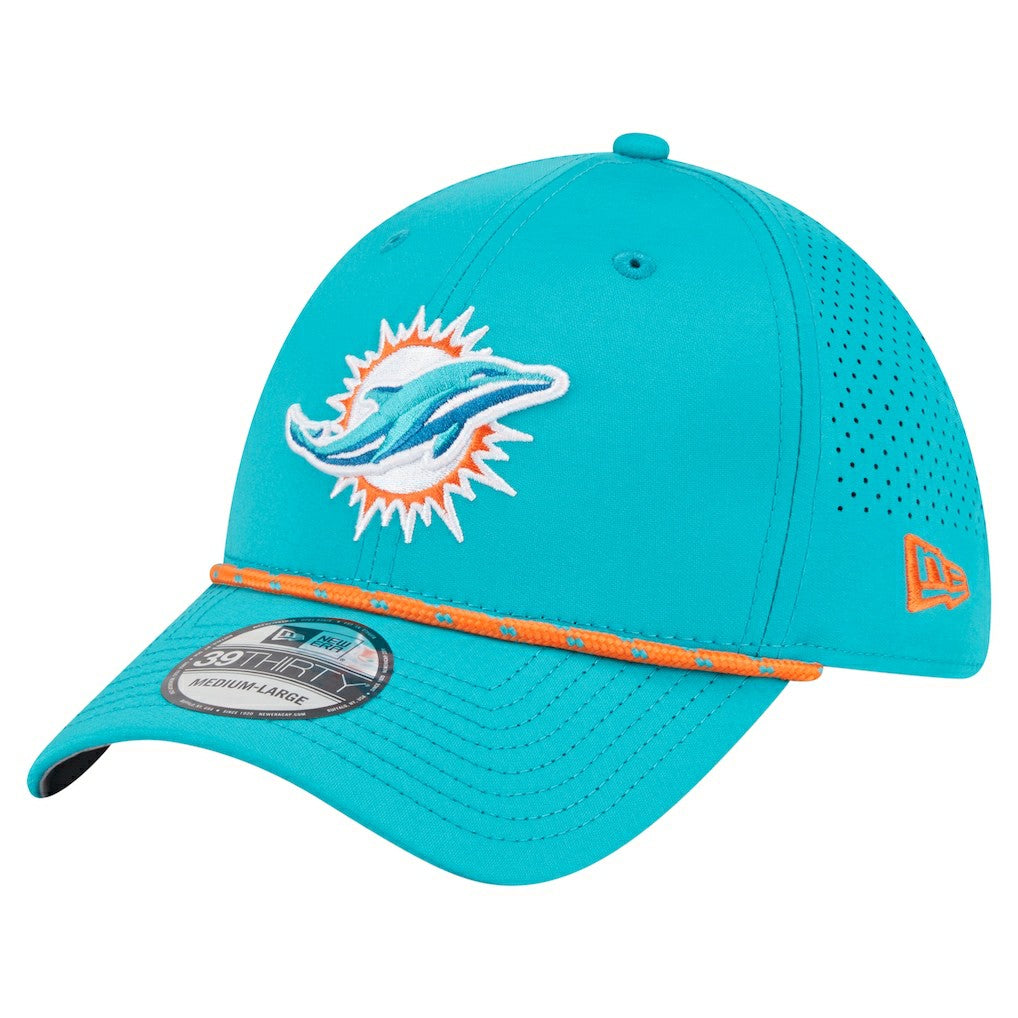 Miami Dolphins New Era Perforated 39THIRTY Flex Hat