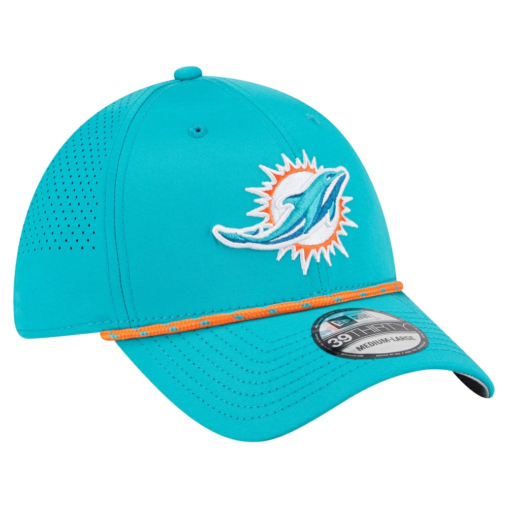 Miami Dolphins New Era Perforated 39THIRTY Flex Hat