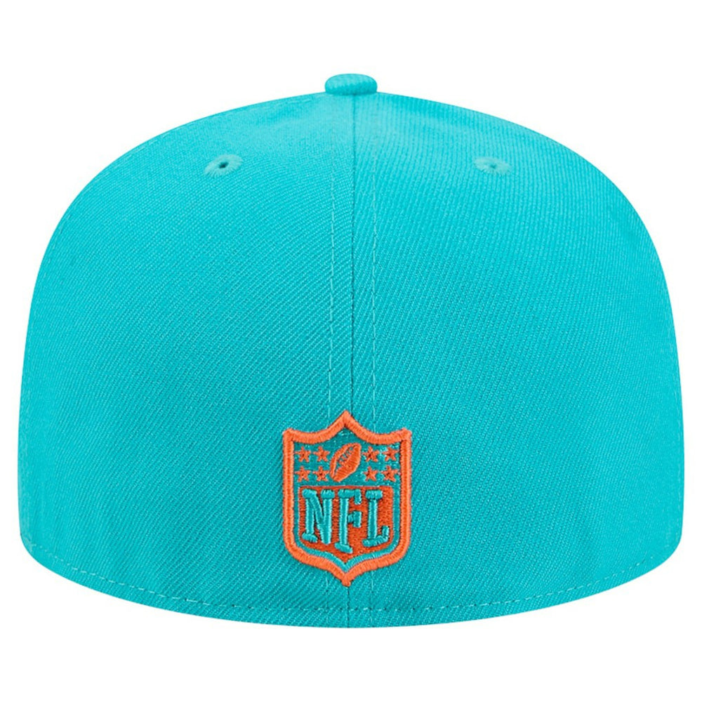 Miami Dolphins New Era Tri-Hit 59FIFTY Fitted Hat
