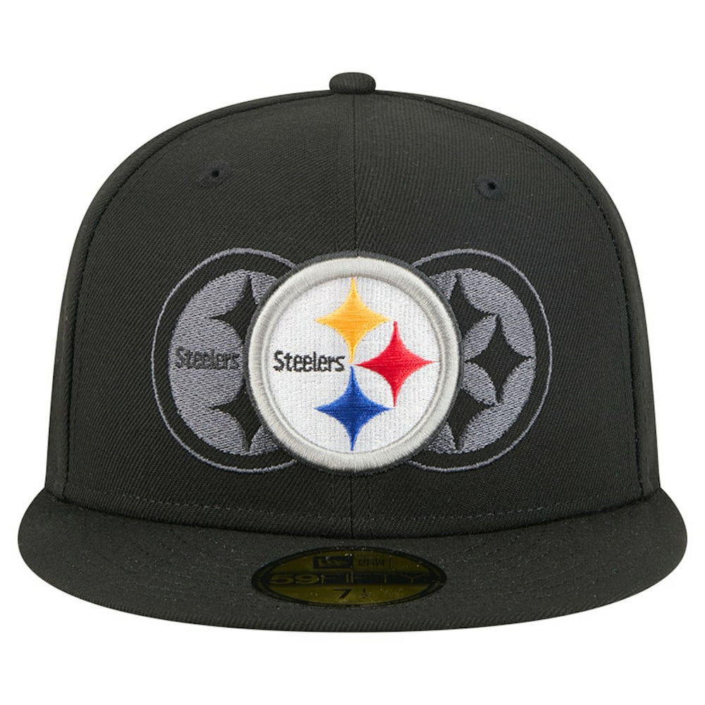 Pittsburgh Steelers New Era Tri-Hit 59FIFTY Fitted Hat