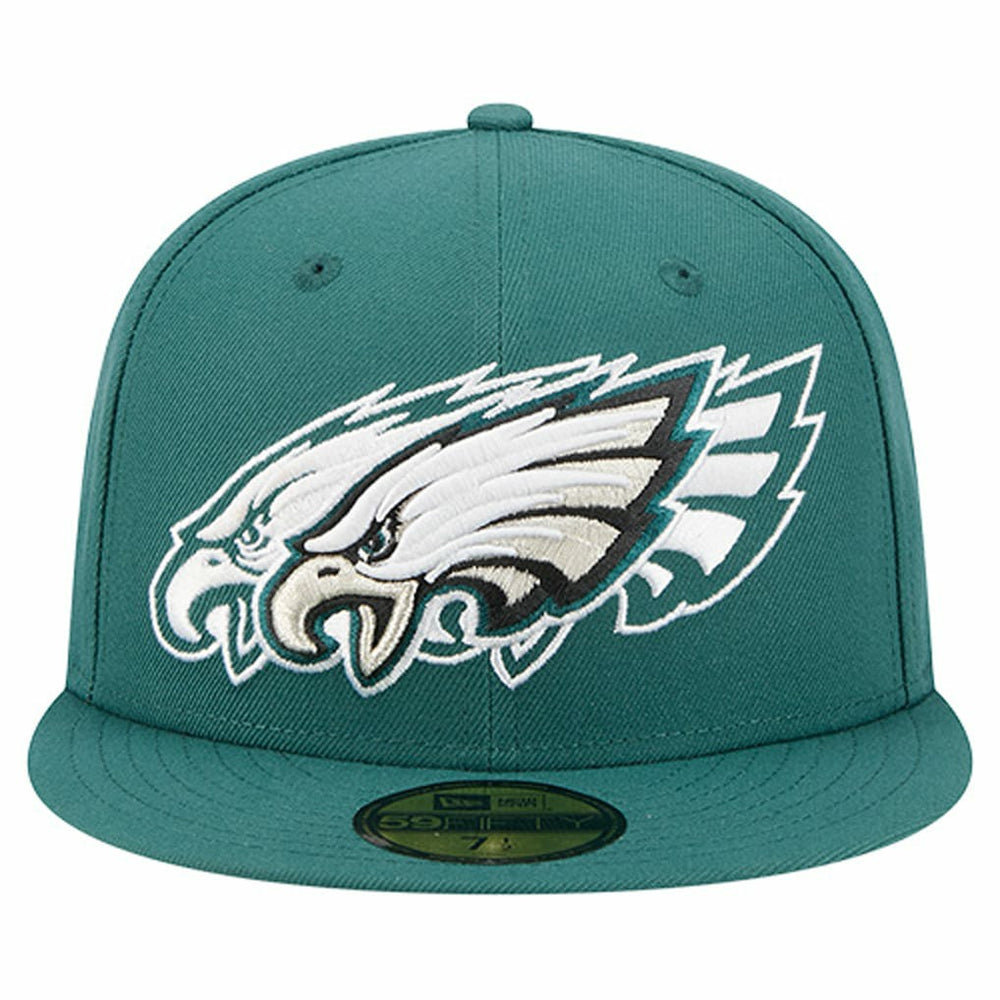 Philadelphia Eagles New Era Tri-Hit 59FIFTY Fitted Hat