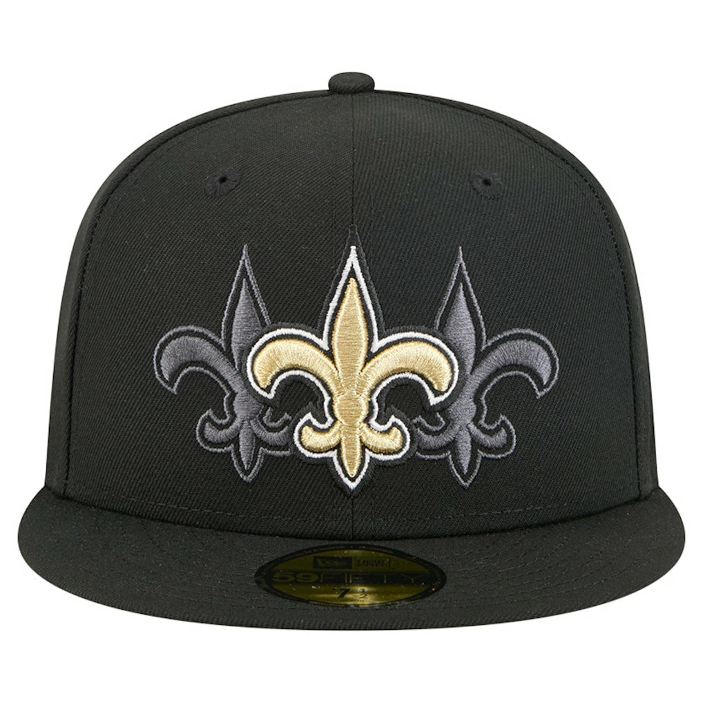 New Orleans Saints New Era Tri-Hit 59FIFTY Fitted Hat