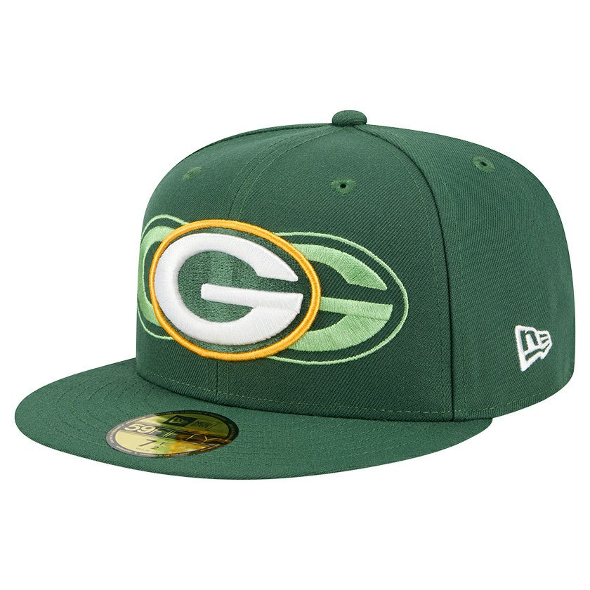 Green Bay Packers New Era Tri-Hit 59FIFTY Fitted Hat