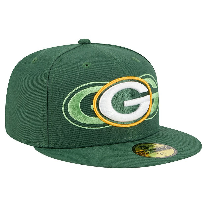 Green Bay Packers New Era Tri-Hit 59FIFTY Fitted Hat