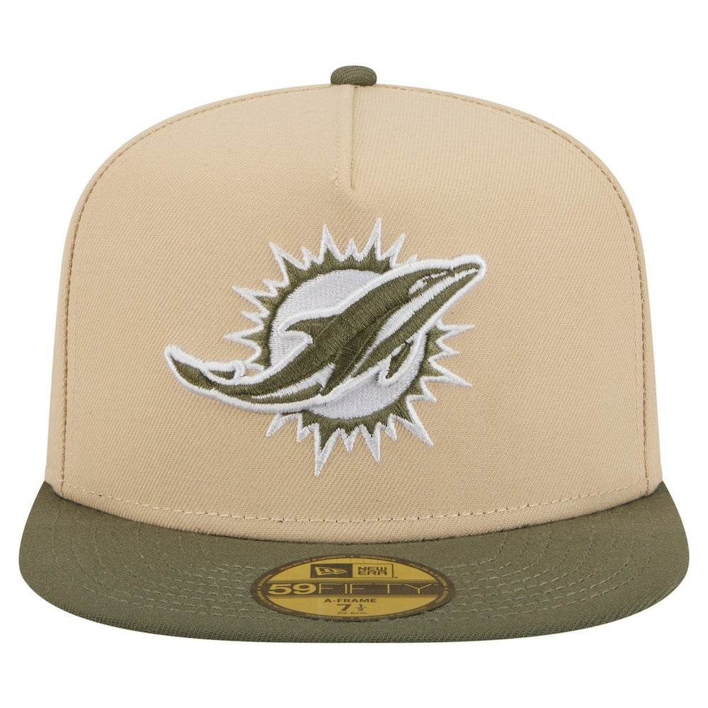 Miami Dolphins New Era Color Pack A-Frame 59FIFTY Fitted Hat