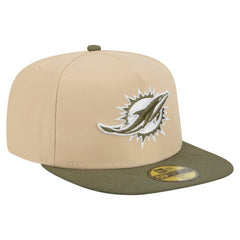 Miami Dolphins New Era Color Pack A-Frame 59FIFTY Fitted Hat