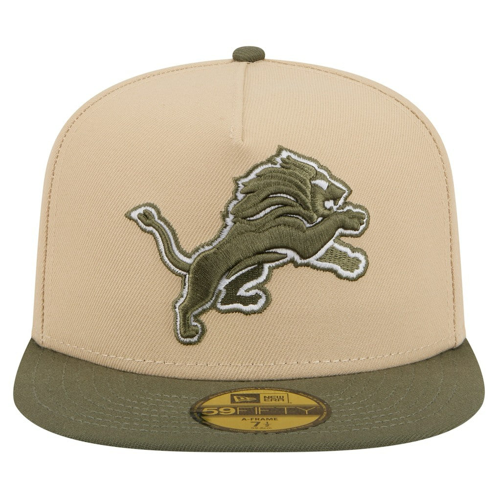 Detroit Lions New Era Color Pack A-Frame 59FIFTY Fitted Hat