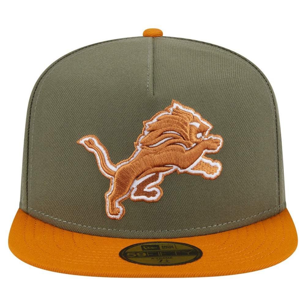 Detroit Lions New Era Color Pack A-Frame 59FIFTY Fitted Hat