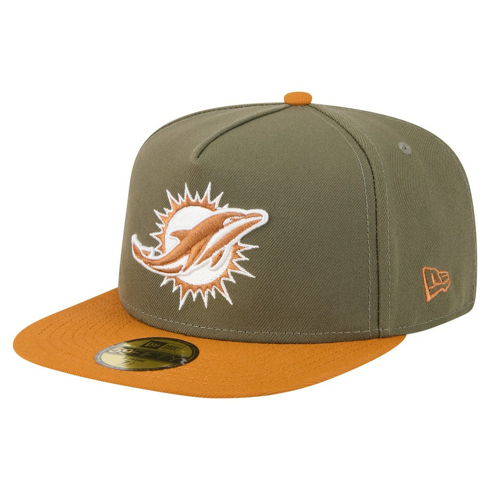 Miami Dolphins New Era Color Pack A-Frame 59FIFTY Fitted Hat