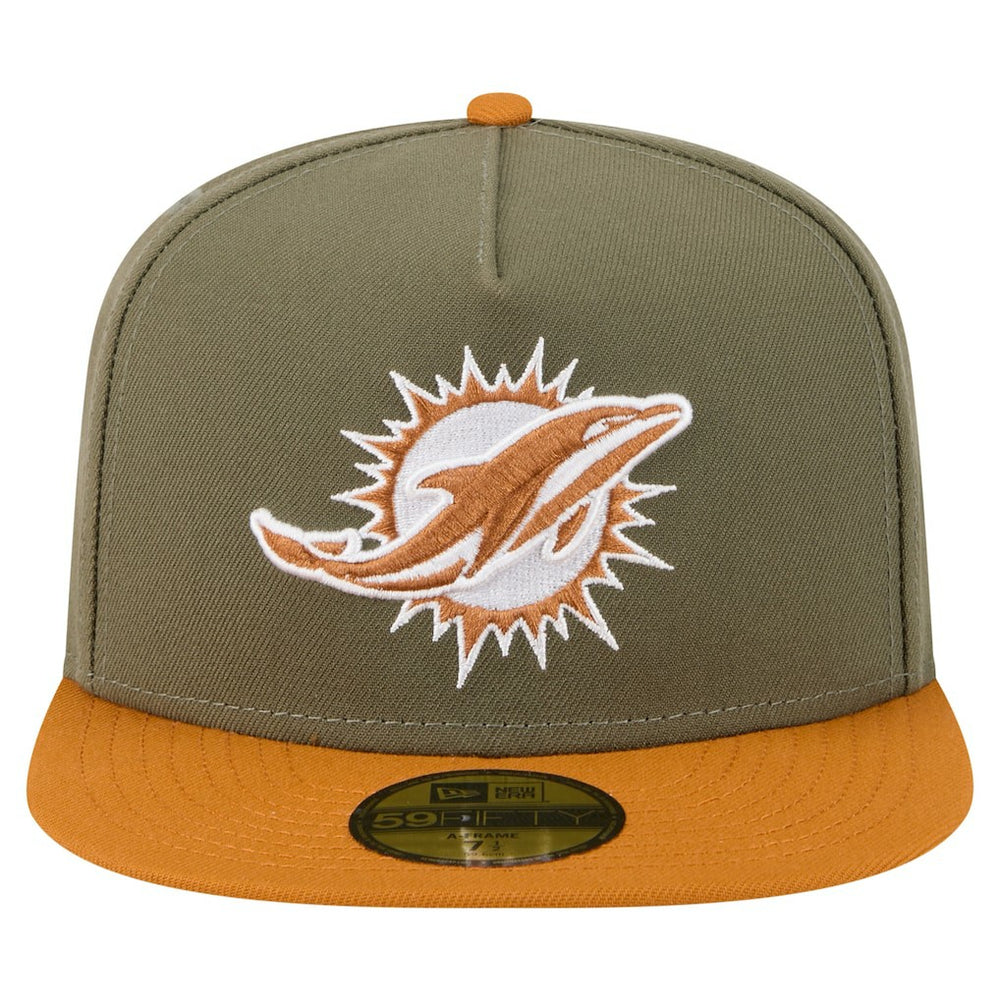 Miami Dolphins New Era Color Pack A-Frame 59FIFTY Fitted Hat