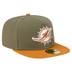 Miami Dolphins New Era Color Pack A-Frame 59FIFTY Fitted Hat