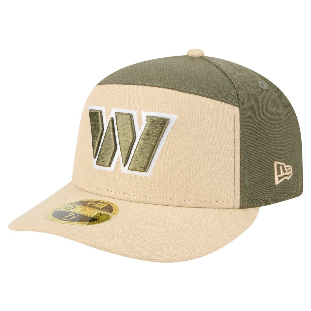 Washington Commanders New Era Two-Tone Color Pack Split Panel 59FIFTY Fitted Hat