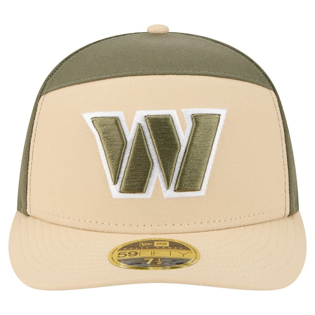 Washington Commanders New Era Two-Tone Color Pack Split Panel 59FIFTY Fitted Hat