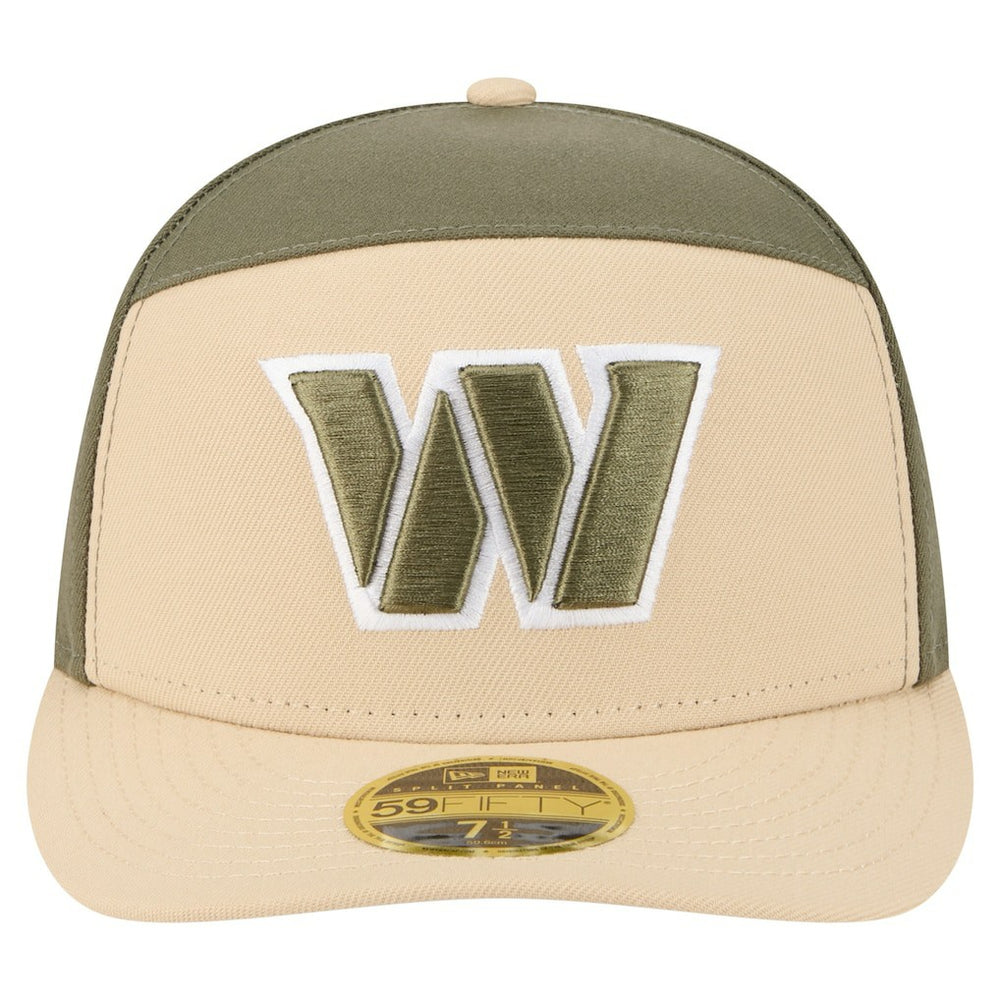 Washington Commanders New Era Two-Tone Color Pack Split Panel 59FIFTY Fitted Hat