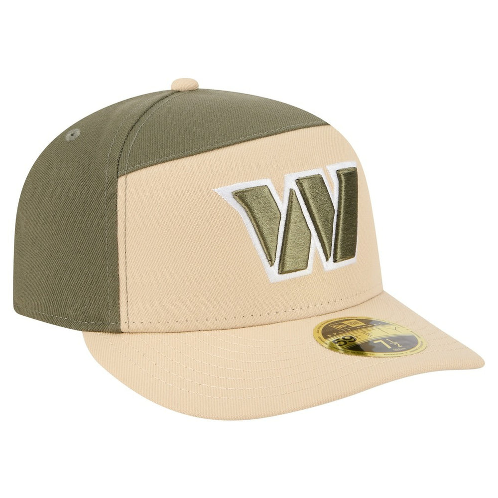 Washington Commanders New Era Two-Tone Color Pack Split Panel 59FIFTY Fitted Hat