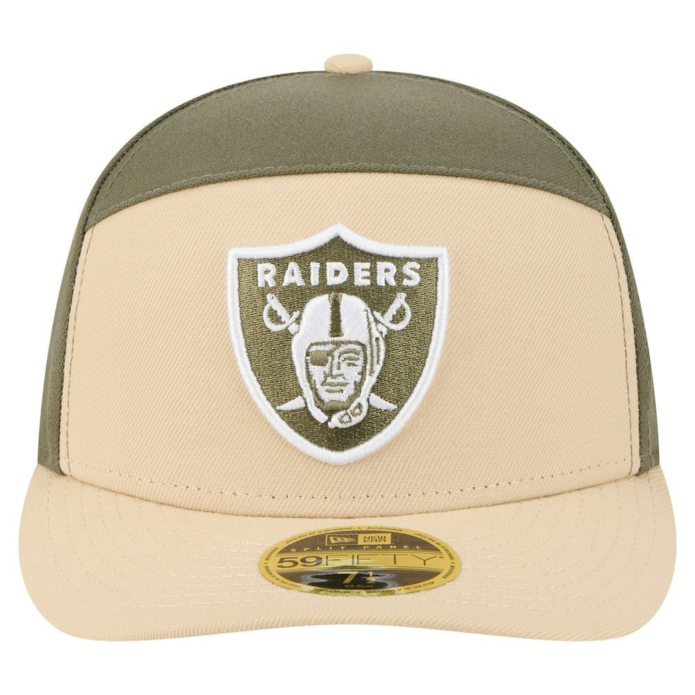 Las Vegas Raiders New Era Two-Tone Color Pack Split Panel 59FIFTY Fitted Hat