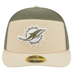 Miami Dolphins New Era Two-Tone Color Pack Split Panel 59FIFTY Fitted Hat