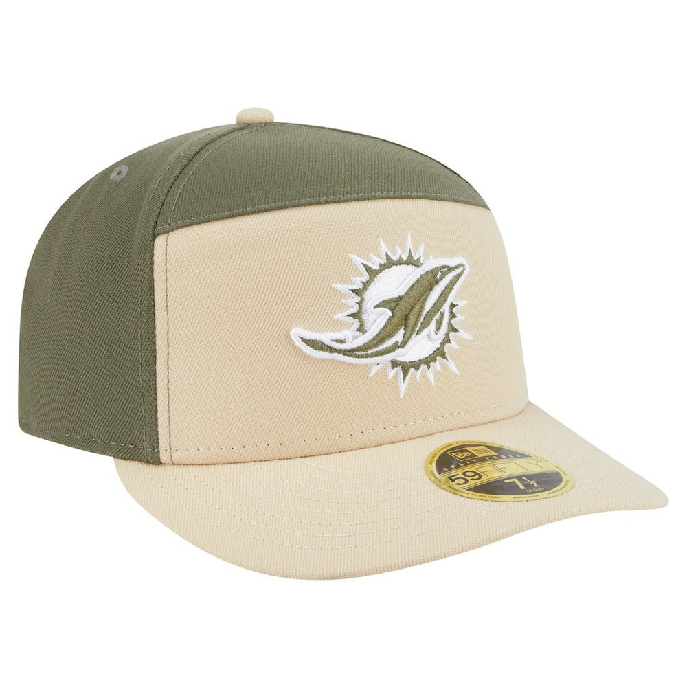 Miami Dolphins New Era Two-Tone Color Pack Split Panel 59FIFTY Fitted Hat