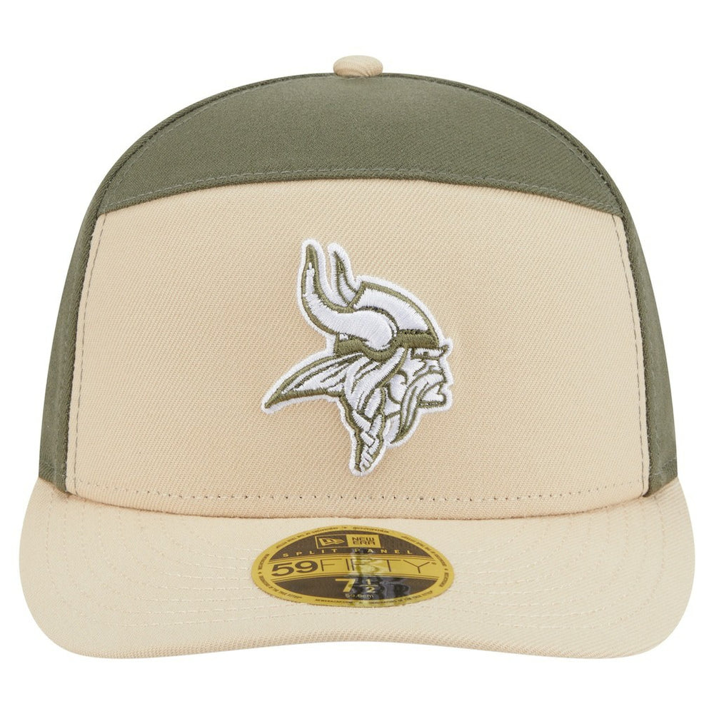 Minnesota Vikings New Era Two-Tone Color Pack Split Panel 59FIFTY Fitted Hat