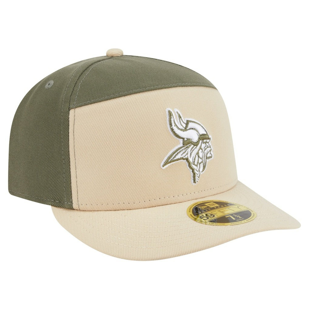 Minnesota Vikings New Era Two-Tone Color Pack Split Panel 59FIFTY Fitted Hat