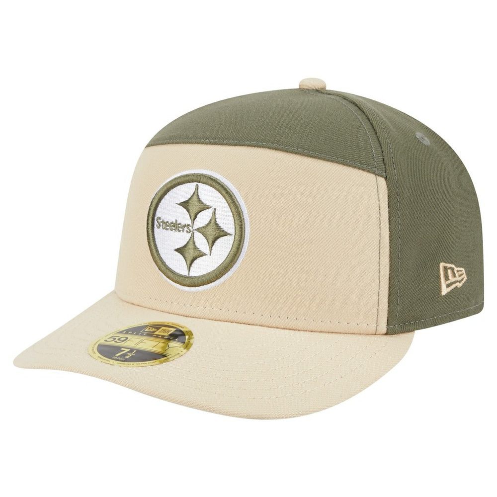 Pittsburgh Steelers New Era Two-Tone Color Pack Split Panel 59FIFTY Fitted Hat